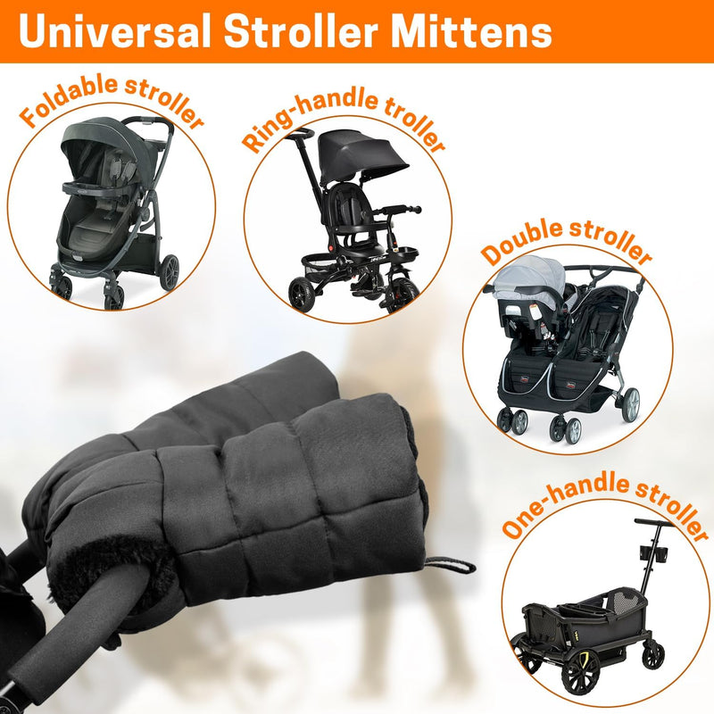 Aurya Stroller Gloves, Universal Stroller Warmmuffs
